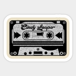 cyndi lauper cassette Sticker